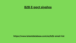 B2B E-poçt siyahısı