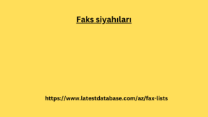 Faks siyahıları (1)