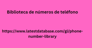 Biblioteca de números de teléfono