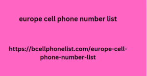 europe cell phone number list