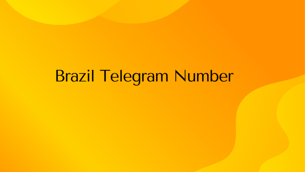 Brazil Telegram Number