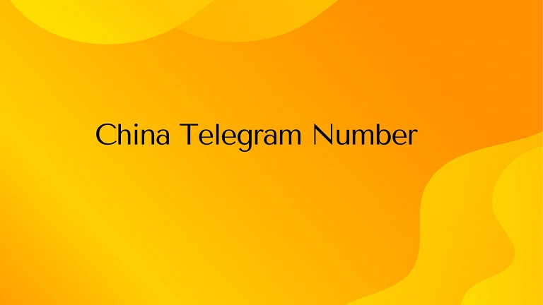 China Telegram Number