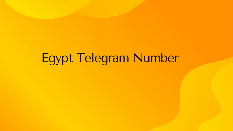 Egypt Telegram Number