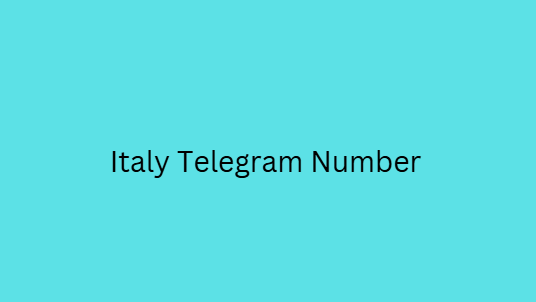 Italy Telegram Number